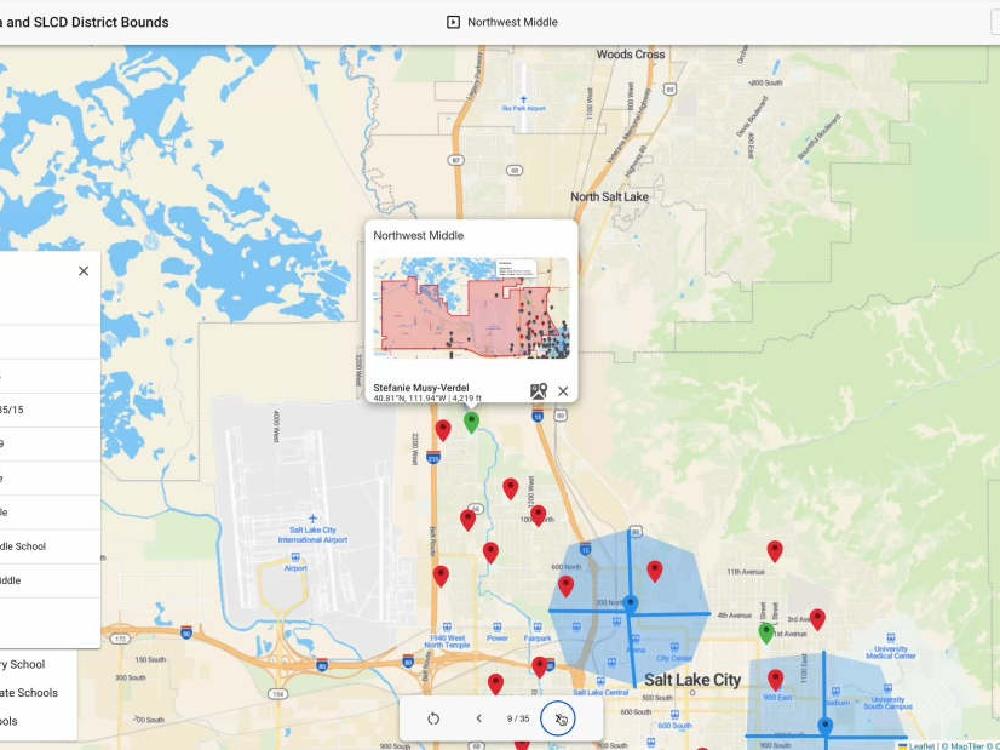 Mappslab map with school district boundaries